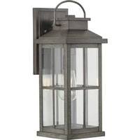 View 1 Light Antique Pewter with Clear Glass Wall Light Fixture