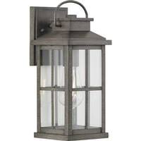 View 1 Light Antique Pewter with Clear Glass Wall Light Fixture
