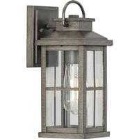 View 1 Light Antique Pewter with Clear Glass Wall Light Fixture