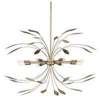 Progress Lighting 8 Light Antique Gold Mariposa Collection Pendant Light Fixture