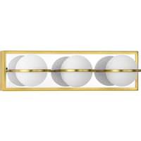 Progress Lighting 18" 19.5 watt 120 volt 3000K Satin Brass Opal Glass Shade Dimmable 