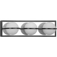 Progress Lighting 18" 19.5 watt 120 volt 3000K Matte Black Opal Glass Shade Dimmable 