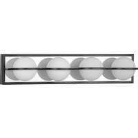 Progress Lighting 24" 24 watt 120 volt 3000K Matte Black Opal Glass Shade Dimmable 