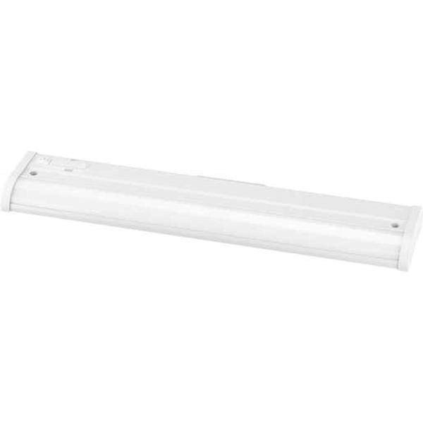 18" 6.5 watt 120 volt LED CCT Selectable Satin White Under Cabinet Light Fixture 