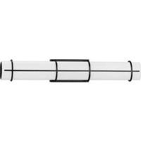 Progress Lighting 30" 34 watt 120 volt 3000K Black Acrylic Diffuser Dimmable Vanity Light