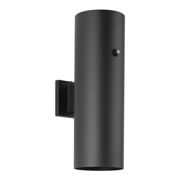 64 watt 120 volt 3000K Natural White Black Photocell Outdoor Up/Down LED Wall Light Fixture