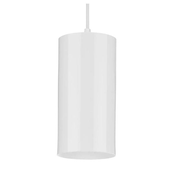 1 Light White Cord-Mount Outdoor Pendant Light Fixture