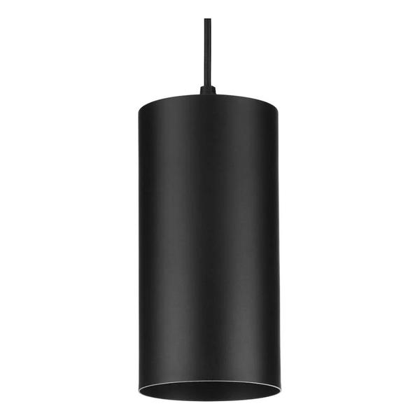 1 Light Black Cord-Mount Outdoor Pendant Light Fixture