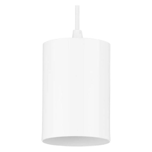 1 Light White Cord-Mount Outdoor Pendant Light Fixture