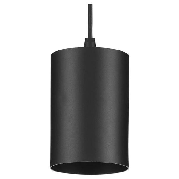 1 Light Black Cord-Mount Outdoor Pendant Light Fixture