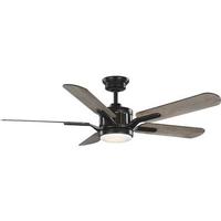 Progress Lighting 54" Oil Rubbed Bronze 5 Blade Remote Control LED Ceiling Fan