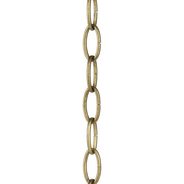 4'  Distressed Brass Fixture Accessory Chain