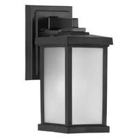 Progress Lighting 1 Light Textured Black with Frosted Acrylic Wall Light Fixture