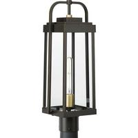 Progress Lighting 1 Light Antique Bronze with Clear Seeded Glass Wall Light Fixture