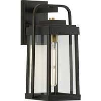 Progress Lighting 1 Light Antique Bronze with Clear Glass Outdoor Wall Light Fixture