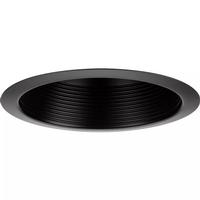 Progress Lighting 6" Antique Bronze Recessed Step Baffle Round Trim