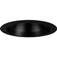 Progress Lighting 6" Black Recessed Open Round Trim