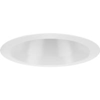 Progress Lighting 6" Satin White Shallow Recessed Open Round Trim