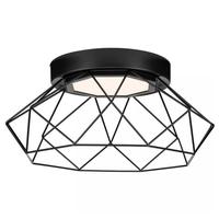 Progress Lighting 18" 30 watt 120 volt 3000K Matte Black Geodesic LED Light Fixture
