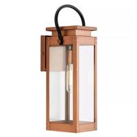 Progress Lighting 1 Light Antique Copper with Clear Glass Medium Wall Light Fixture