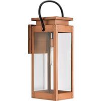 Progress Lighting 1 Light Antique Copper with Clear Glass Large Wall Light Fixture