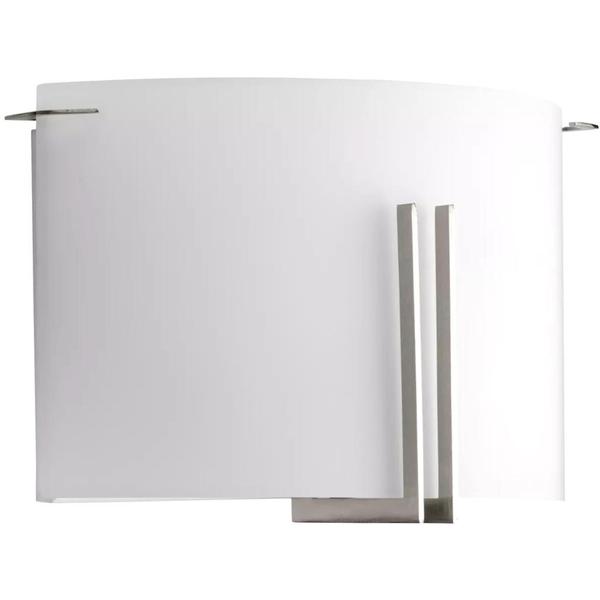 2 Light 120 volt Brushed Nickel Vanity Etched Glass Light Fixture