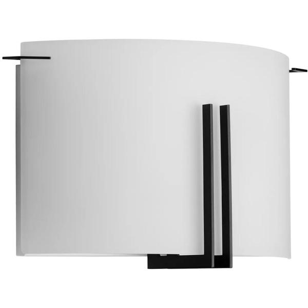 2 Light 120 volt Matte Black Vanity Etched Glass Light Fixture