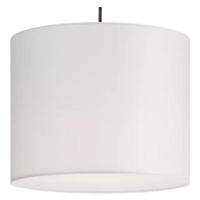 Progress Lighting 1 Light  Brushed Nickel, Matte Black, Vintage Brass White Ecru Linen Cylindrical Pendant Light Fixture