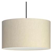 Progress Lighting 3 Light Beige Parchment Fabric Cylindrical Pendant Light Fixture