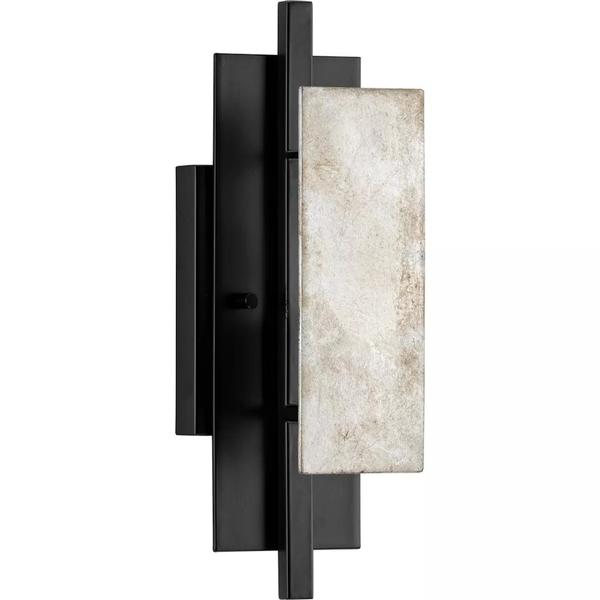 1 Light 120 volt Textured Black/Aged Silver Shade Light Fixture