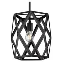 Progress Lighting 1 Light Matte Black Pendant Light Fixture
