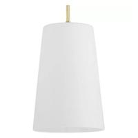 Progress Lighting 1 Light Satin Brass Etched Opal Glass Shade Pendant Light Fixture