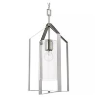 Progress Lighting 1 Light Brushed Nickel Clear Glass Shade Pendant Light Fixture