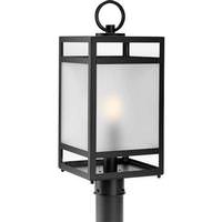 Progress Lighting 1 Light Black with Clear Glass Parrish Post Top Lantern Light Fixture