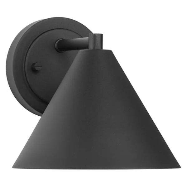 1 Light Textured Black Urban Industrial Wall Light Fixture
