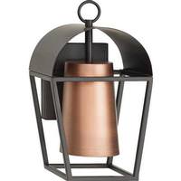 Progress Lighting 1 Light Antique Bronze Antique Copper Metal Cone Outdoor Hutchence Wall Light Fixture