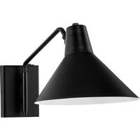 Progress Lighting 1 Light Matte Black Industrial Style Vanity Light Fixture