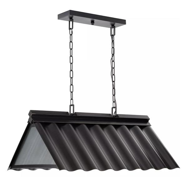 3 Light Oil Rubbed Bronze Farmhouse Style Hanging Pendant Light Fixture