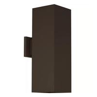 Progress Lighting 2 Light Antique Bronze Finish Square LED Wall Light Fixture