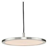 Progress Lighting 1 Light 20 watt 3000K Natural White Brushed Nickel Dimmable LED Pendant Light Fixture