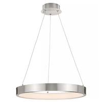 Progress Lighting 1 Light 27 watt 3000K Natural White Brushed Nickel Dimmable LED Chandelier