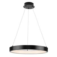Progress Lighting 1 Light 27 watt 3000K Natural White Matte Black Dimmable LED Chandelier