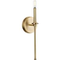 Progress Lighting 1 Light 120 volt Vintage Brass Candelabra Base Light Fixture