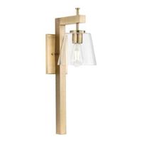 Progress Lighting 1 Light 120 volt Vintage Brass Vanity Clear Glass Light Fixture