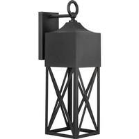 Progress Lighting 1 Light Black Outdoor Birkdale Wall Light Fixture