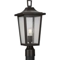 Progress Lighting 1 Light Antique Bronze with Clear Seeded Glass Wall Light Fixture
