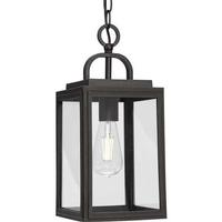 Progress Lighting 1 Light Antique Bronze with Clear Glass Outdoor Grandbury Hanging Light Fixture
