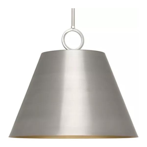 3 Light Brushed Nickel Metal Dome Dimmable Pendant Light Fixture