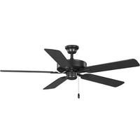 Progress Lighting 52" Graphite 5 Graphite/Black Reversible Blade Ceiling Fan