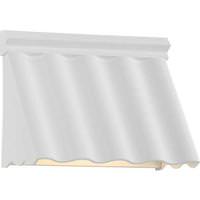 Progress Lighting 8 watt 120 volt 2700K Warm White Shelter White Outdoor Point Dume-Wakecrest-LED Wall Light Fixture